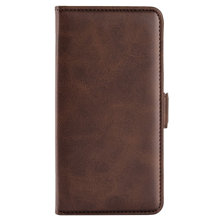 For Asus ROG Phone 6 5G Textured PU Leather Full Protection Wallet Phone Case Folio Flip Foldable Stand Cover - Brown