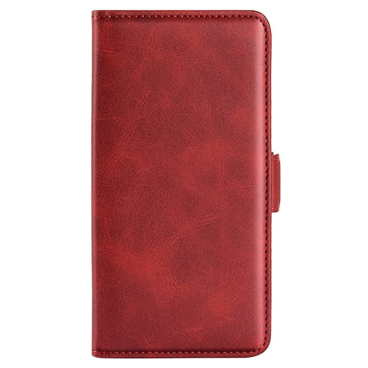 For Asus ROG Phone 6 5G Textured PU Leather Full Protection Wallet Phone Case Folio Flip Foldable Stand Cover - Red