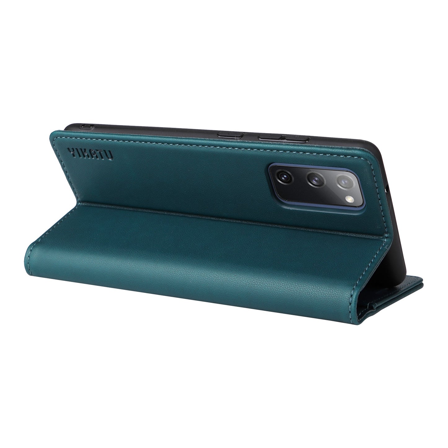 YIKATU YK- 001 for Samsung Galaxy S20 FE / S20 FE 5G / S20 FE 2022 / S20 Lite PU Leather Anti-scratch Case Phone Wallet Stand Cover - Green