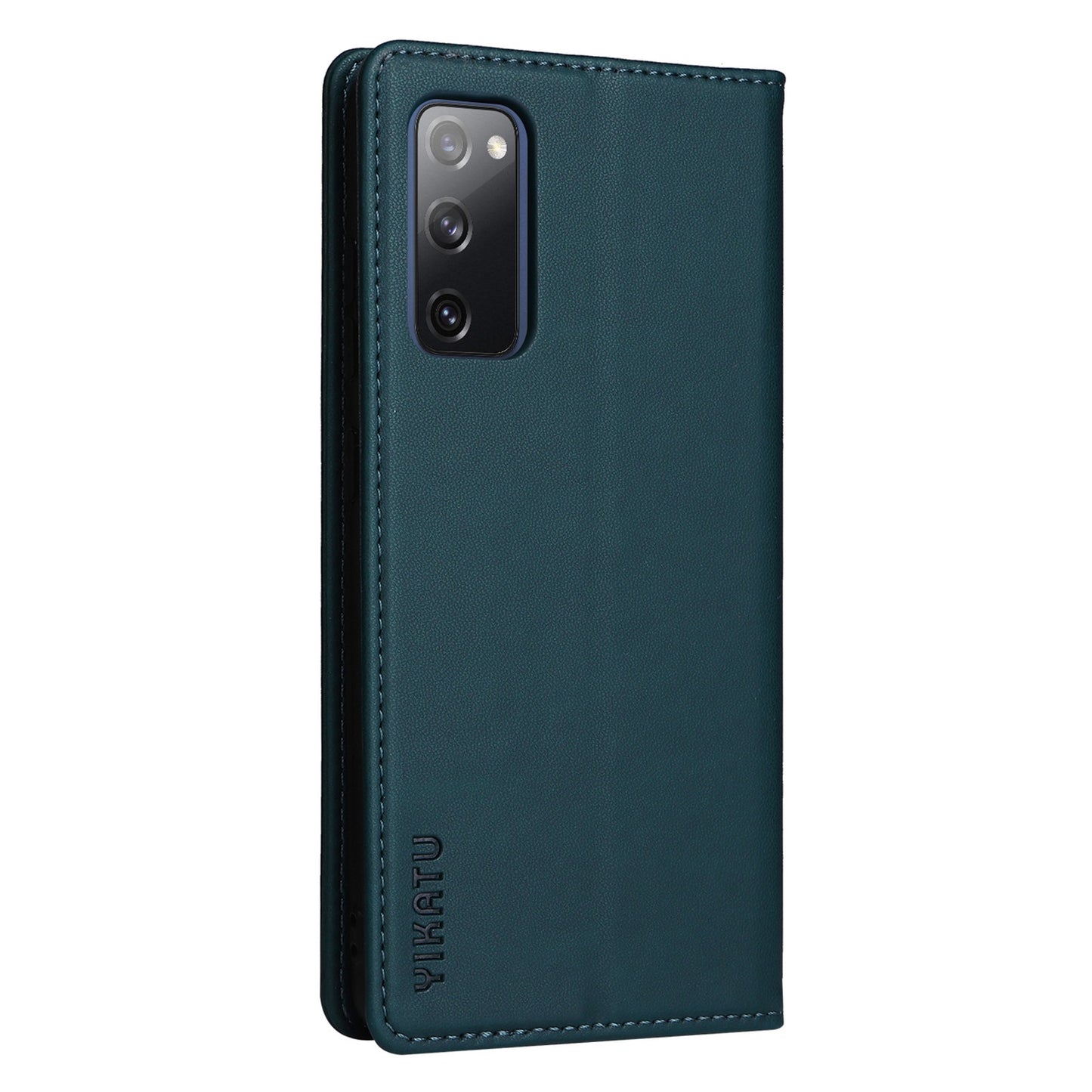 YIKATU YK- 001 for Samsung Galaxy S20 FE / S20 FE 5G / S20 FE 2022 / S20 Lite PU Leather Anti-scratch Case Phone Wallet Stand Cover - Green