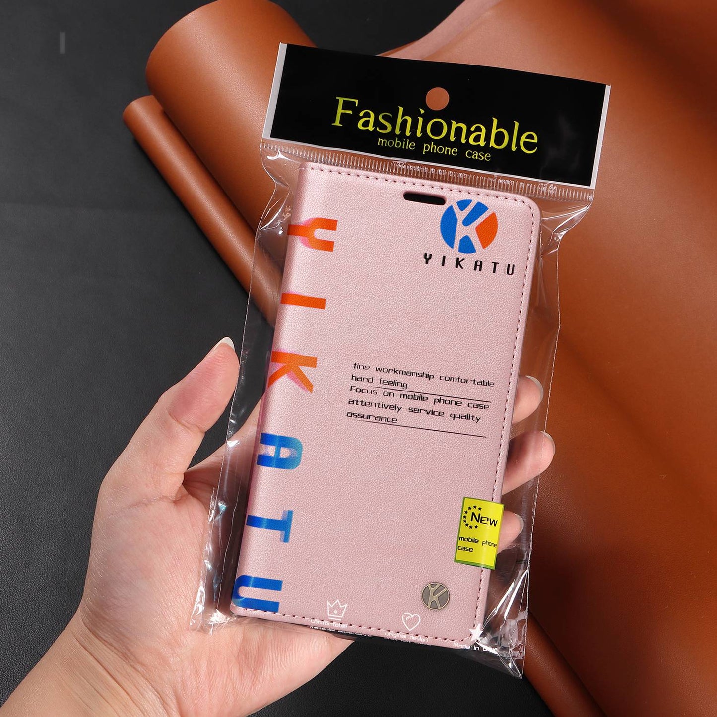YIKATU YK- 001 for Samsung Galaxy S20 FE / S20 FE 5G / S20 FE 2022 / S20 Lite PU Leather Anti-scratch Case Phone Wallet Stand Cover - Rose Gold