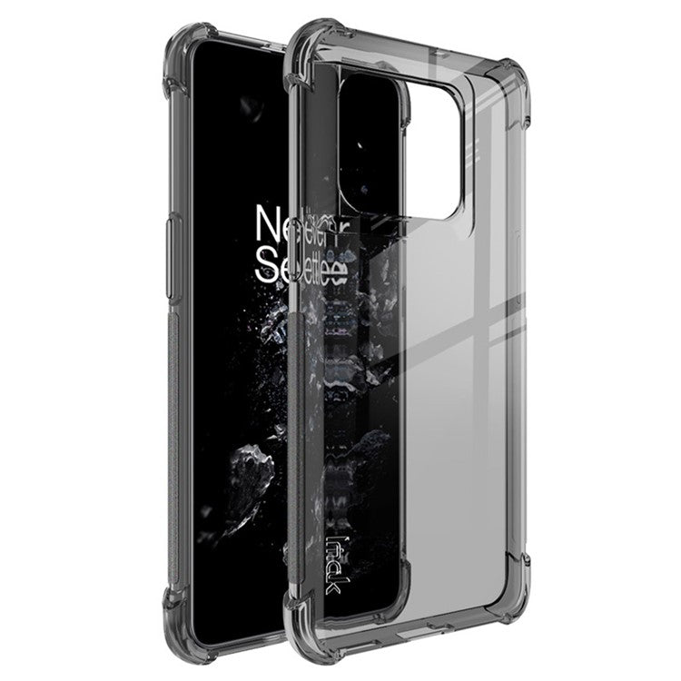 IMAK For OnePlus Ace Pro 5G / 10T 5G Airbag Drop-proof Phone Case HD Clear Anti-scratch TPU Cover - Transparent Black