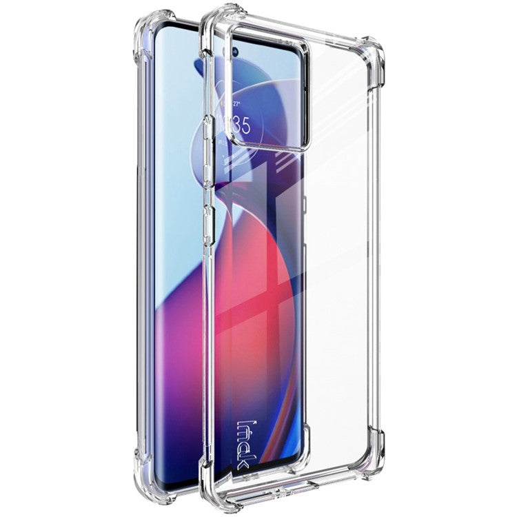 IMAK For Motorola Moto S30 Pro 5G / Edge 30 Fusion 5G Drop-proof Airbag Phone Case Transparent Soft TPU Back Cover - Transparent