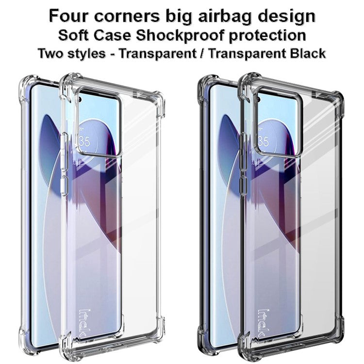 IMAK For Motorola Moto X30 Pro 5G / Edge 30 Ultra 5G Clear TPU Case Drop-proof Protection Airbag Corner Phone Cover - Transparent