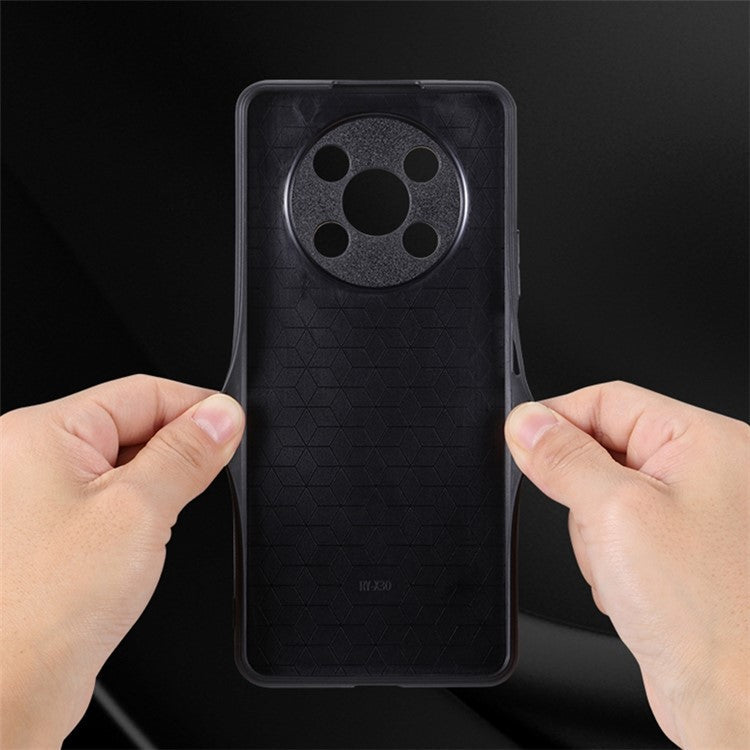 AZNS For Honor X9 5G / X30 5G / Magic4 Lite 5G Protective Case Anti-fall PU Leather Coated TPU Phone Cover - Black