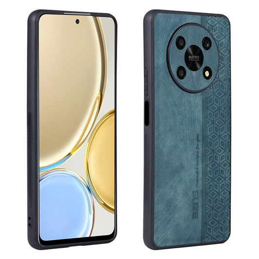 AZNS For Honor X9 5G / X30 5G / Magic4 Lite 5G Protective Case Anti-fall PU Leather Coated TPU Phone Cover - Green