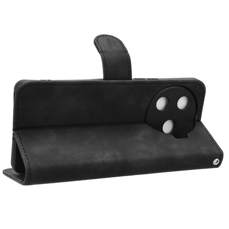 For TECNO Camon 30 Pro 5G Case Skin-Feel Leather Phone Cover - Black