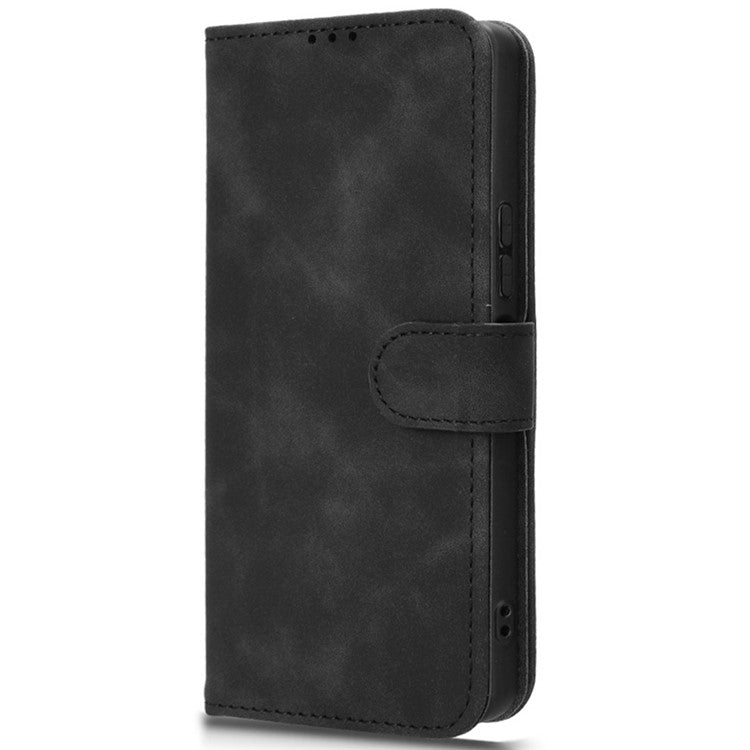 For TECNO Camon 30 Pro 5G Case Skin-Feel Leather Phone Cover - Black