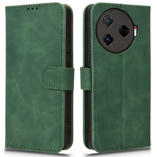 For TECNO Camon 30 Pro 5G Case Skin-Feel Leather Phone Cover - Green