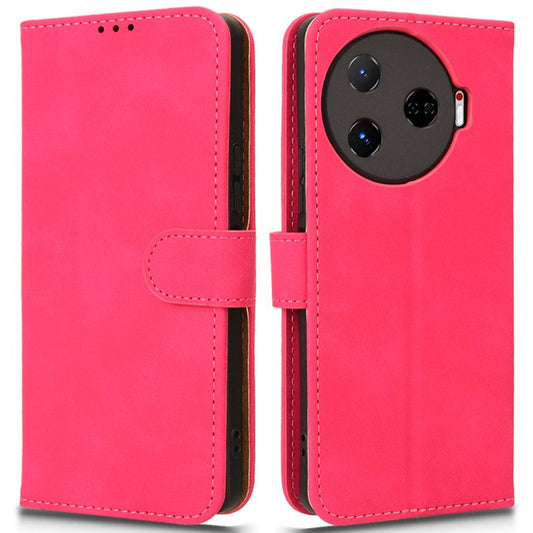 For TECNO Camon 30 Pro 5G Case Skin-Feel Leather Phone Cover - Rose
