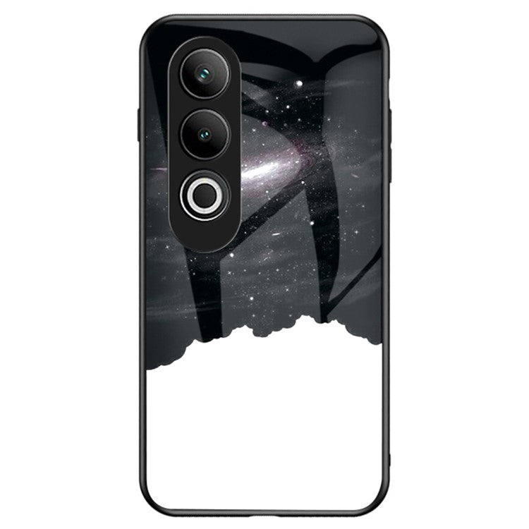 For OnePlus Nord CE4 5G Case Starry Sky Pattern Tempered Glass Phone Cover - Cosmic Starry Sky