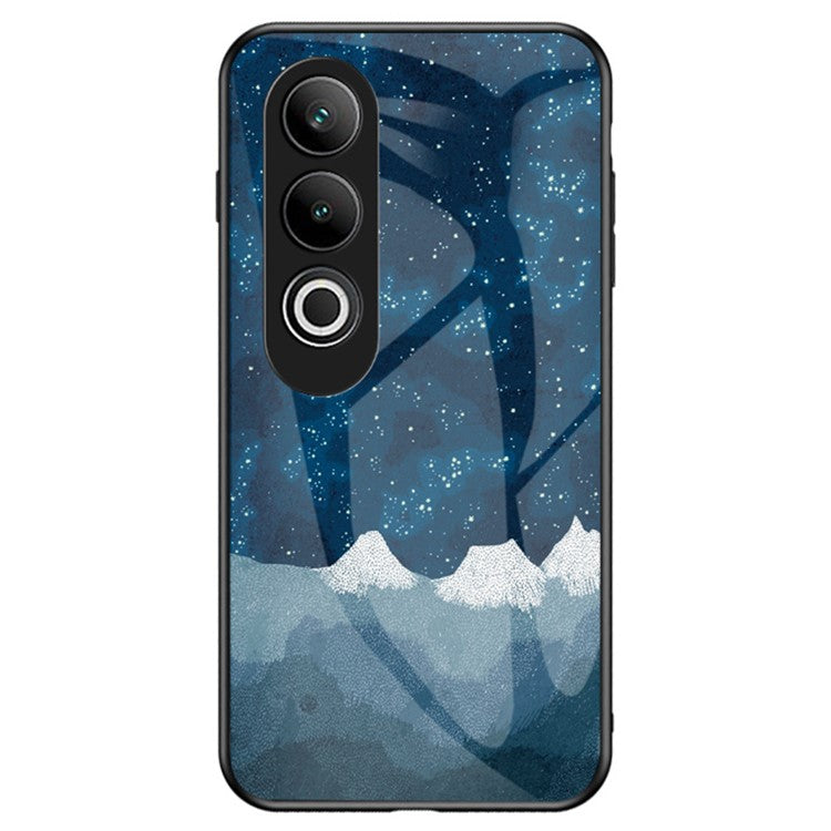 For OnePlus Nord CE4 5G Case Starry Sky Pattern Tempered Glass Phone Cover - Scattering Starry