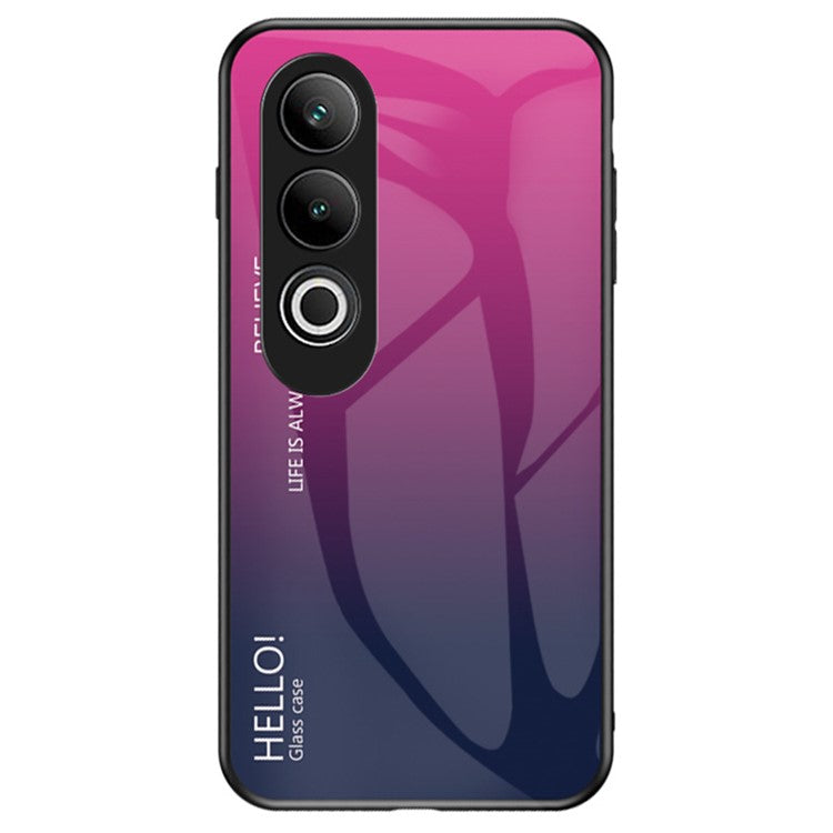 For OnePlus Nord CE4 5G Case Tempered Glass Gradient Color Phone Cover - Gradient Rose