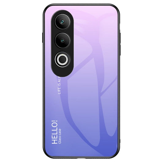 For OnePlus Nord CE4 5G Case Tempered Glass Gradient Color Phone Cover - Gradient Pink Purple