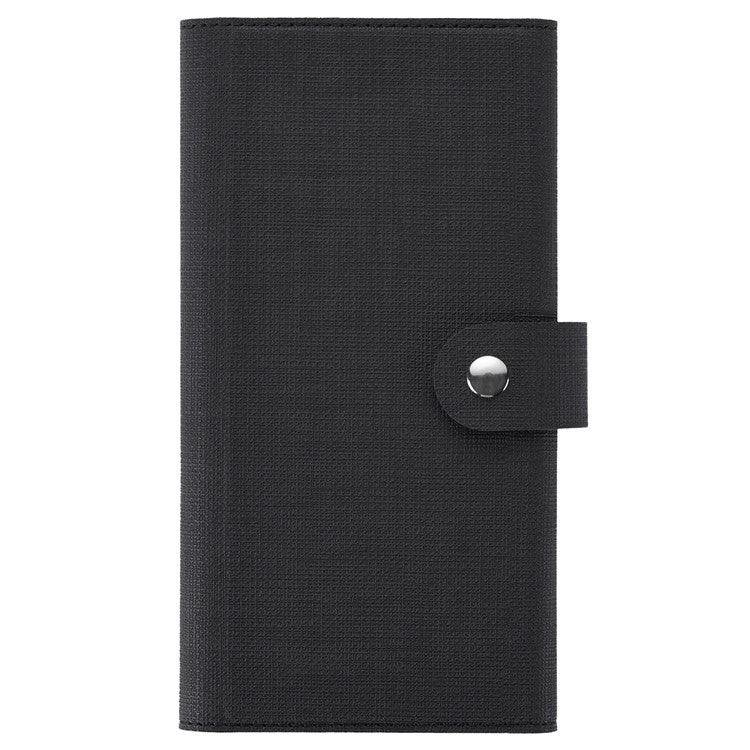 GMB Series For Google Pixel 8a Magnetic Case RFID Blocking Detachable Leather Wallet Phone Cover - Black