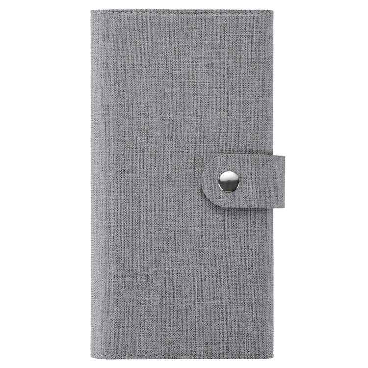 GMB Series For Google Pixel 8a Magnetic Case RFID Blocking Detachable Leather Wallet Phone Cover - Grey