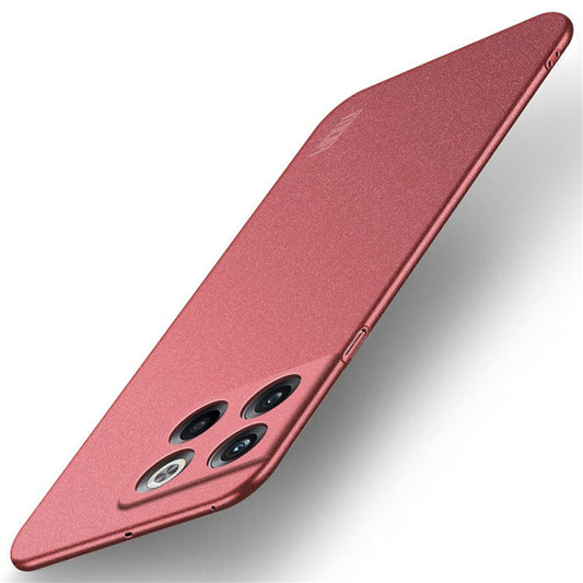 MOFI Shield Matte Series for OnePlus Ace Pro 5G / 10T 5G Ultra Slim Phone Case Drop-proof Hard PC Protective Back Cover - Red