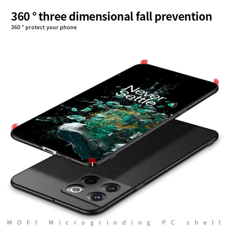 MOFI Shield Matte Series for OnePlus Ace Pro 5G / 10T 5G Ultra Slim Phone Case Drop-proof Hard PC Protective Back Cover - Red