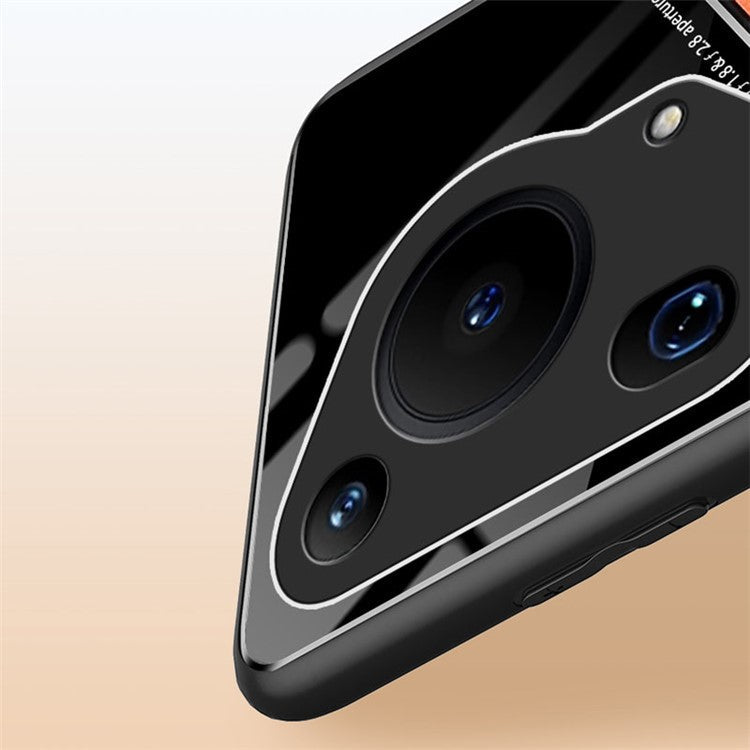 For Huawei Pura 70 Ultra Case PU+TPU+PC Anti-Drop Phone Cover Support Magnetic Car Mount - Orange