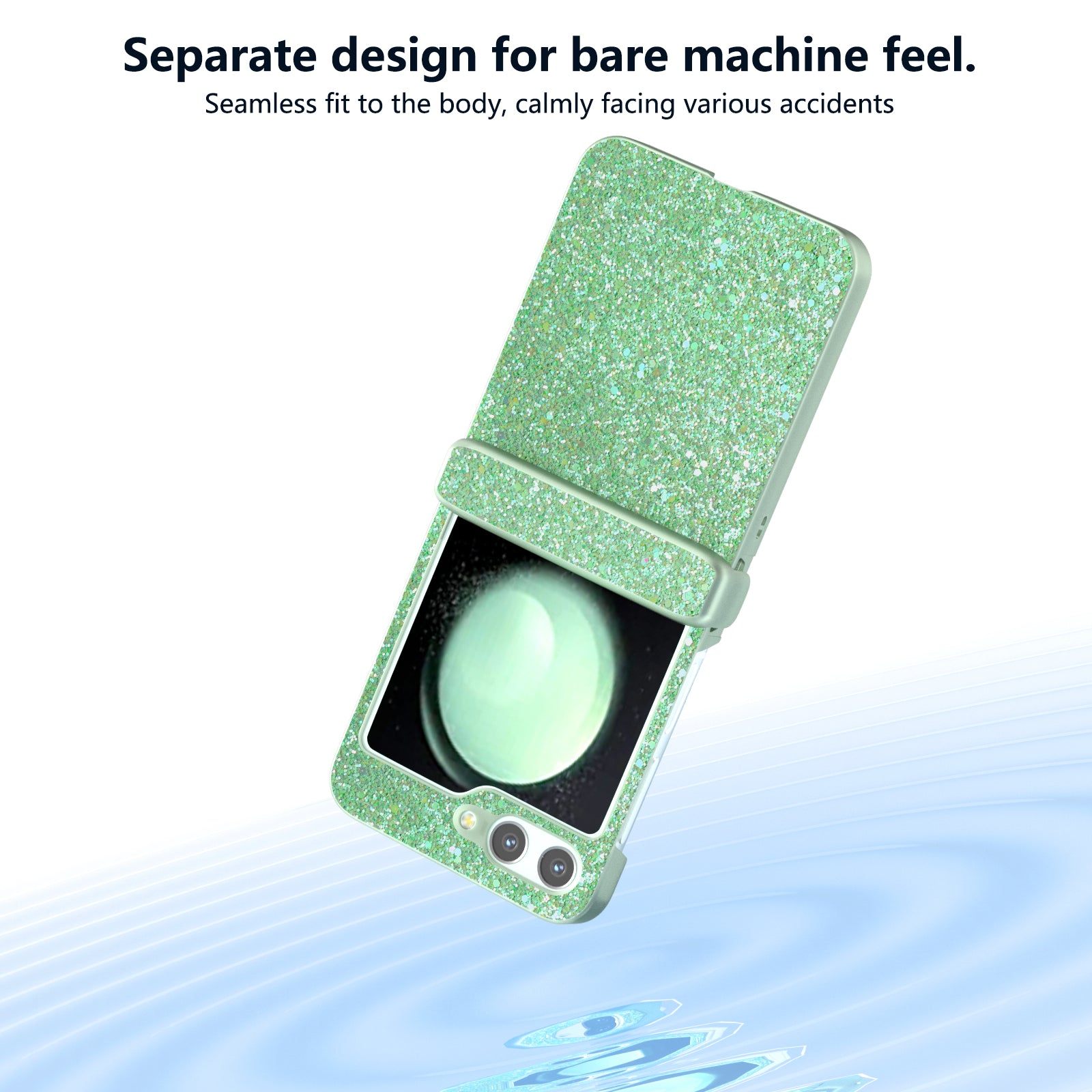 For Samsung Galaxy Z Flip6 5G Phone Case Wholesale PC+PU Leather Phone Shell - Green