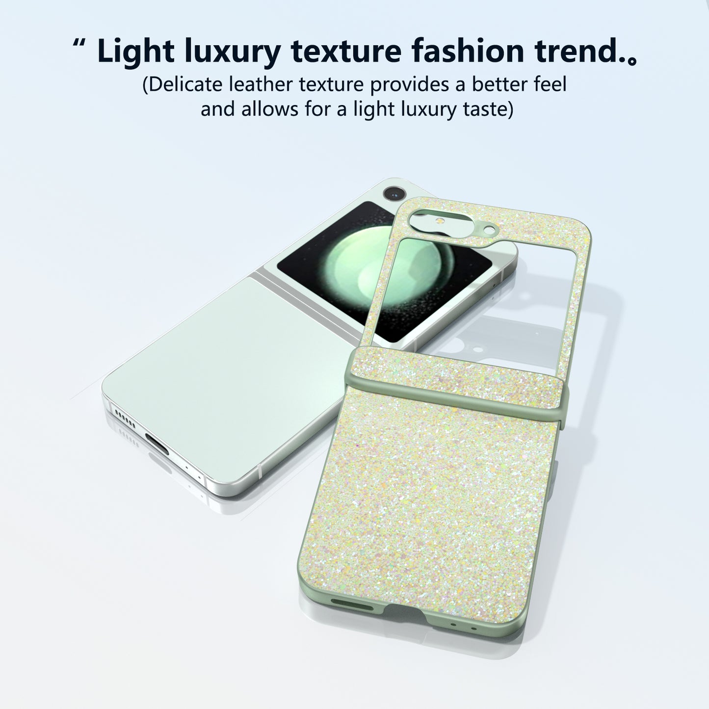 For Samsung Galaxy Z Flip6 5G Phone Case Wholesale PC+PU Leather Phone Shell - Yellow