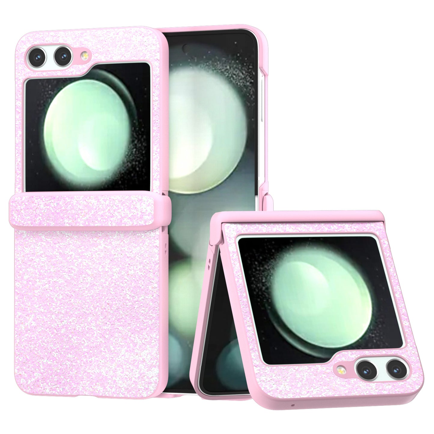 For Samsung Galaxy Z Flip6 5G Phone Case Wholesale PC+PU Leather Phone Shell - Gradient Pink