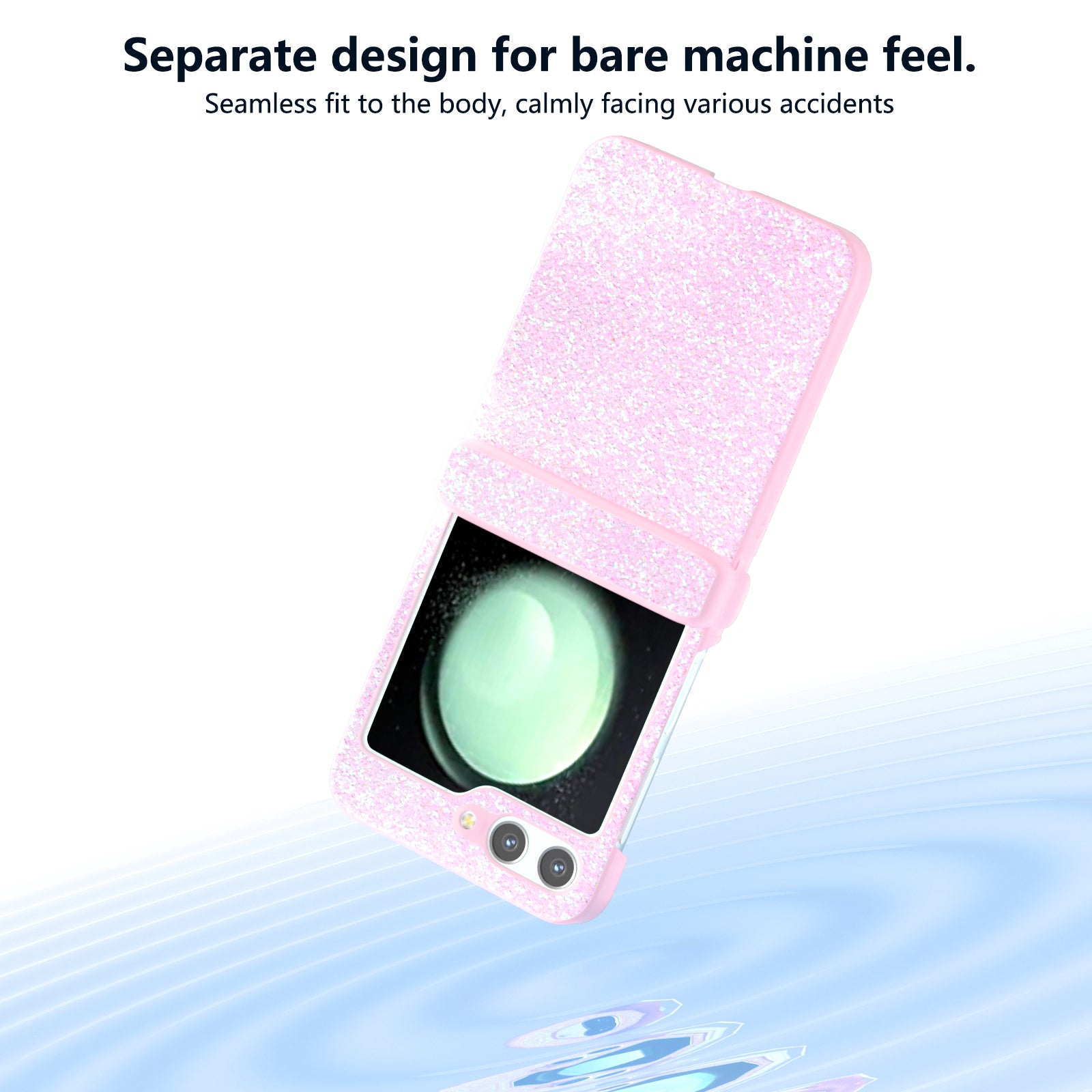 For Samsung Galaxy Z Flip6 5G Phone Case Wholesale PC+PU Leather Phone Shell - Gradient Pink