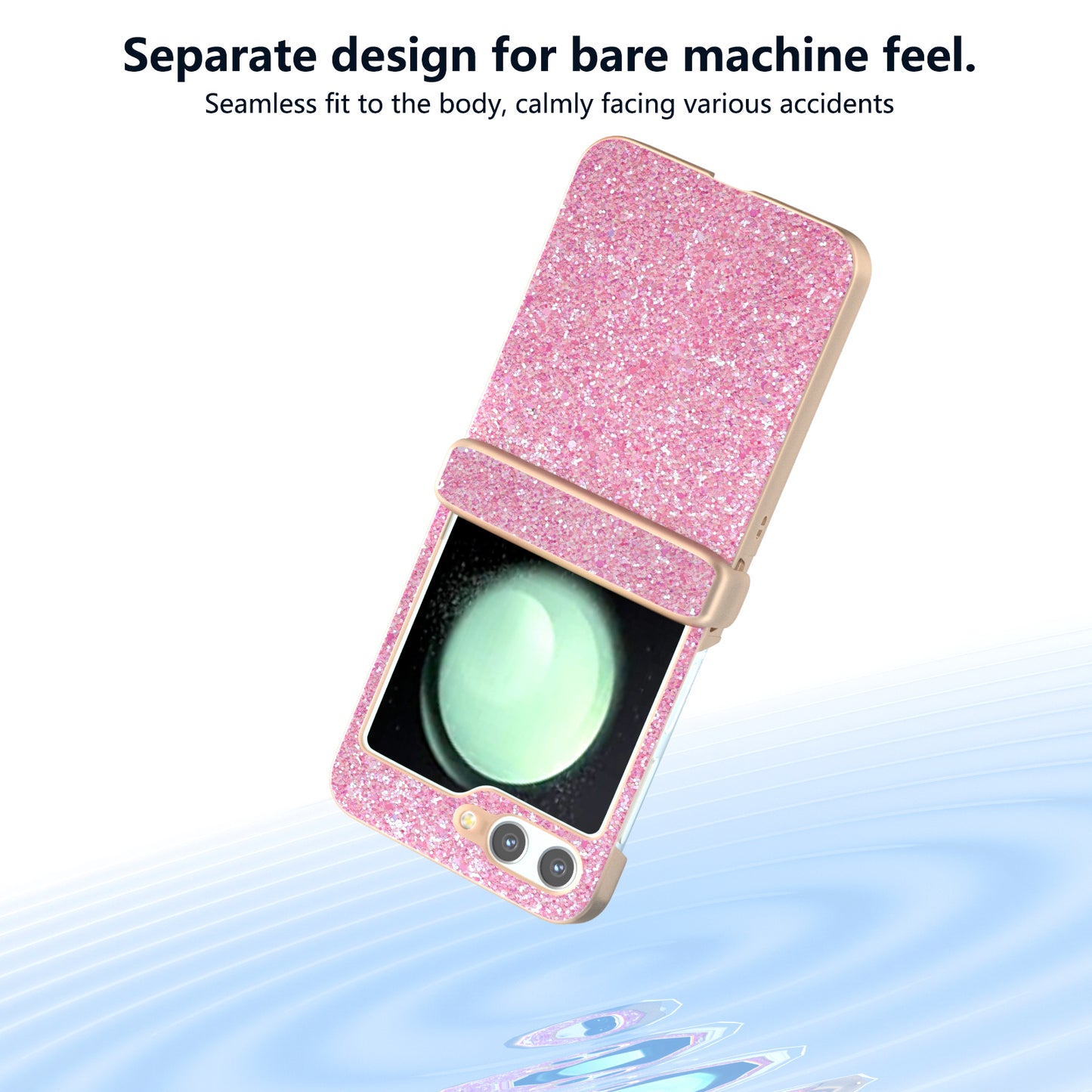 For Samsung Galaxy Z Flip6 5G Phone Case Wholesale PC+PU Leather Phone Shell - Pink