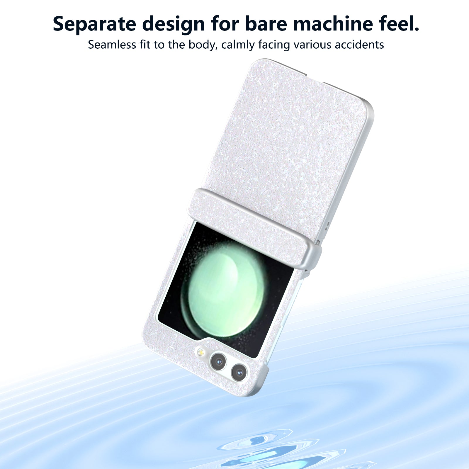 For Samsung Galaxy Z Flip6 5G Phone Case Wholesale PC+PU Leather Phone Shell - White