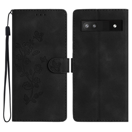 For Google Pixel 8a Wholesale Magnetic Phone Case PU Leather Stand Phone Cover Wallet - Black