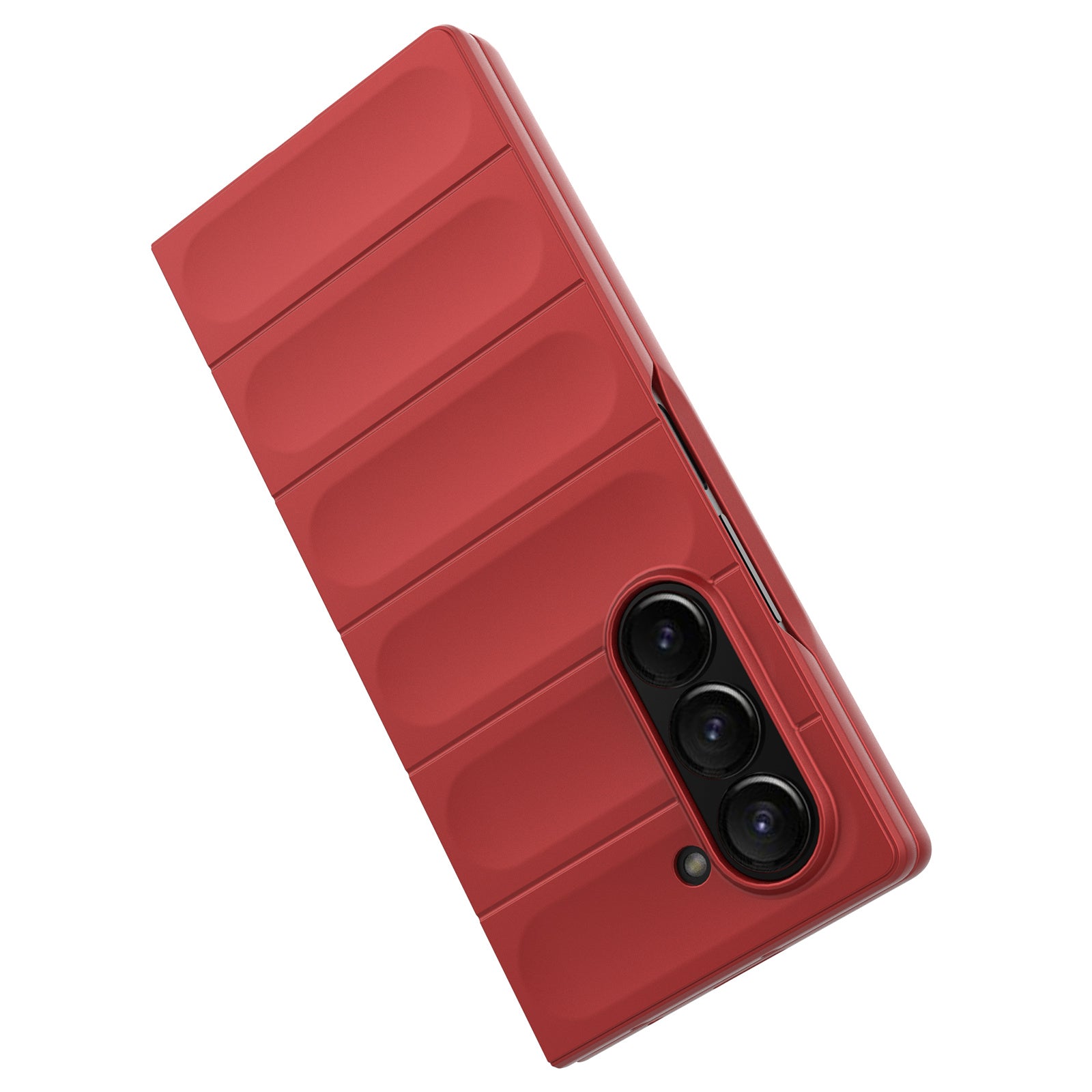 For Samsung Galaxy Z Fold6 5G Case Rugged Hard PC Folding Phone Cover - Red