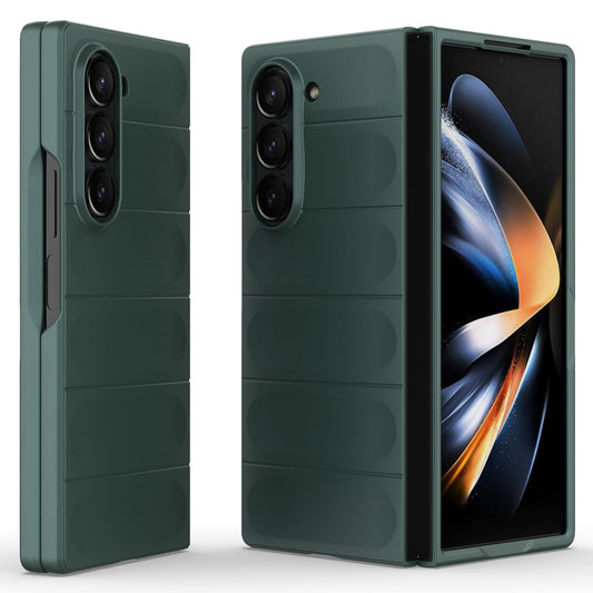 For Samsung Galaxy Z Fold6 5G Case Rugged Hard PC Folding Phone Cover - Green
