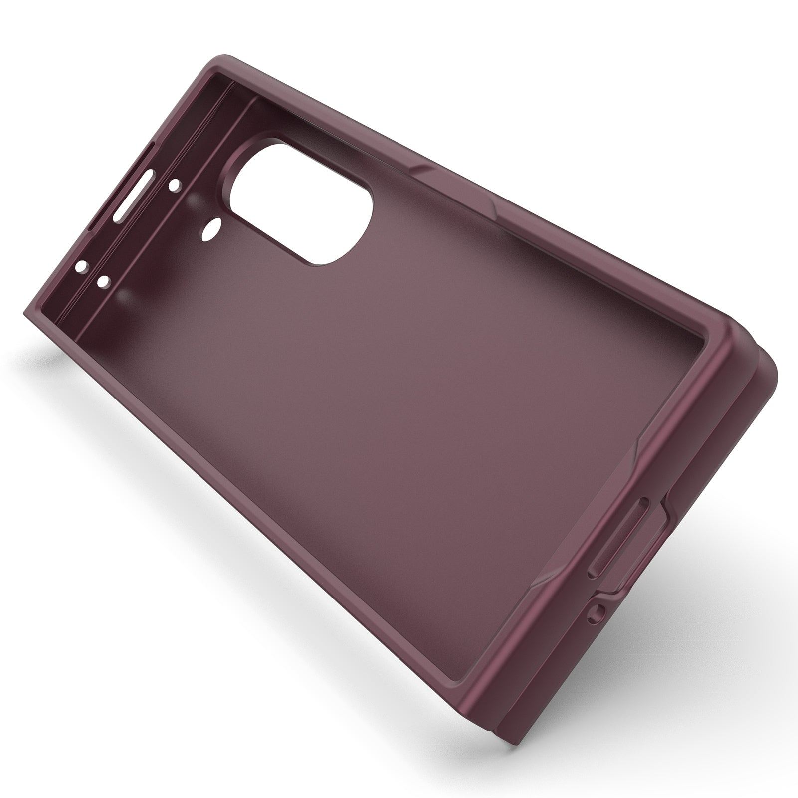 For Samsung Galaxy Z Fold6 5G Case Rugged Hard PC Folding Phone Cover - Wine Red