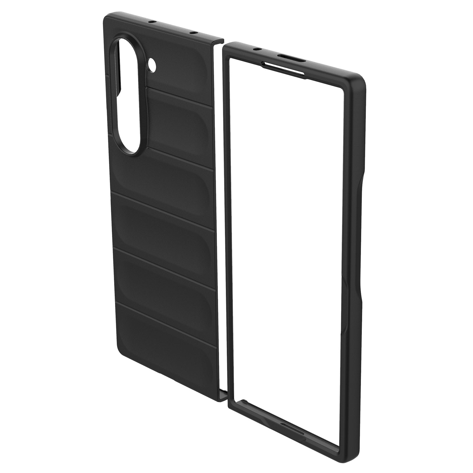 For Samsung Galaxy Z Fold6 5G Case Rugged Hard PC Folding Phone Cover - Dark Grey