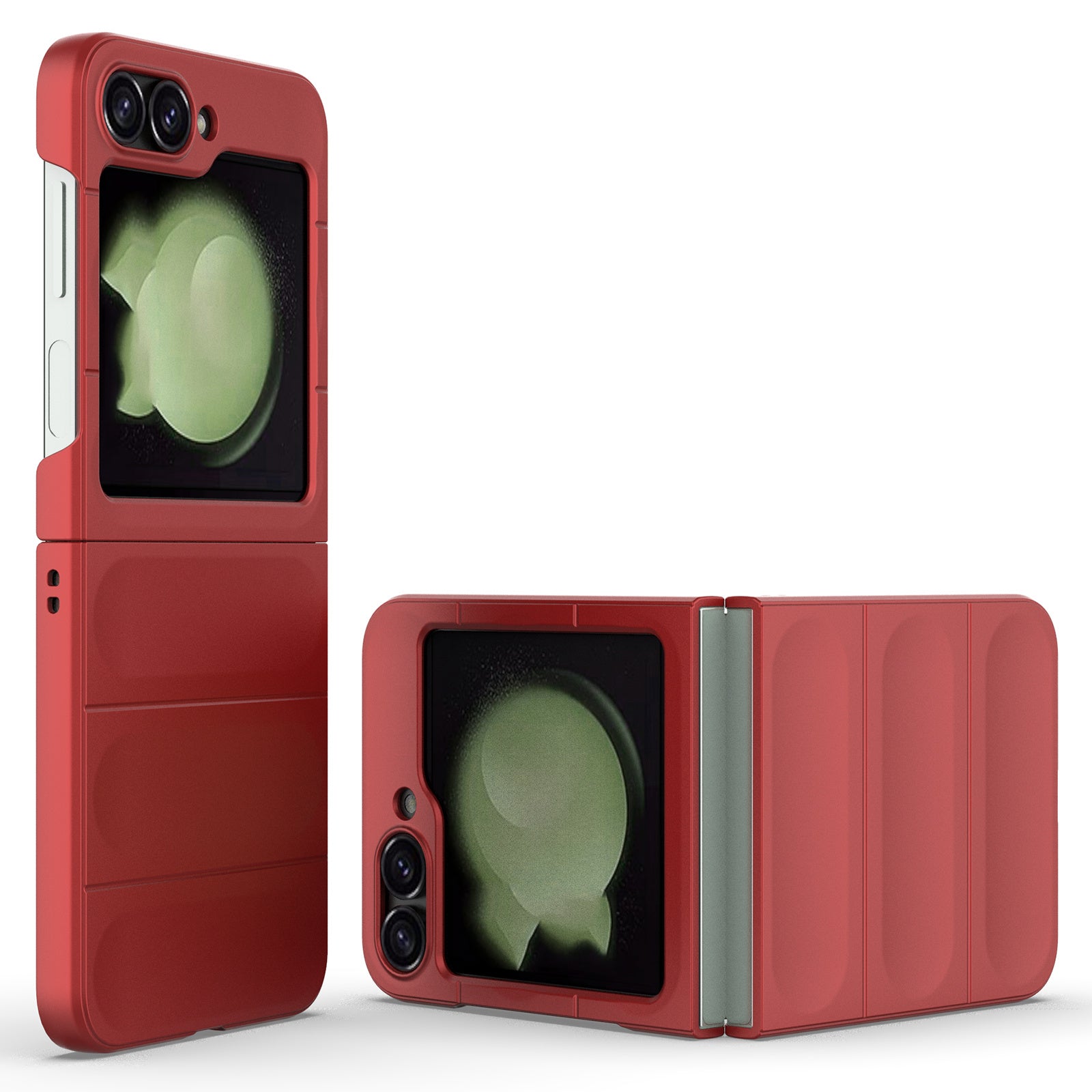 For Samsung Galaxy Z Flip6 5G Case Rugged Back Hard PC Phone Cover - Red