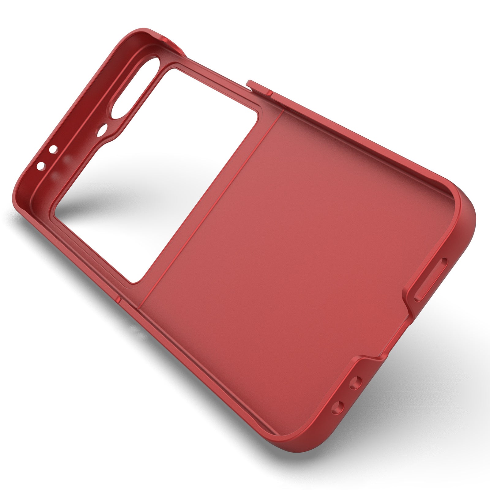 For Samsung Galaxy Z Flip6 5G Case Rugged Back Hard PC Phone Cover - Red