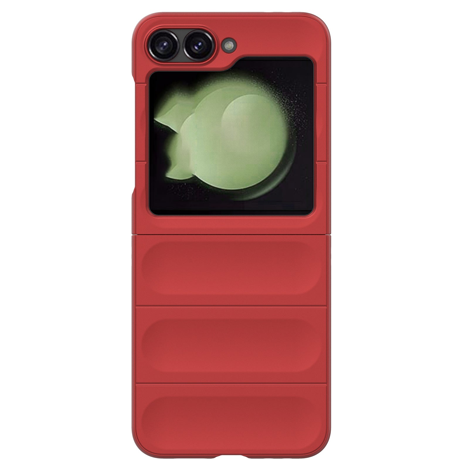 For Samsung Galaxy Z Flip6 5G Case Rugged Back Hard PC Phone Cover - Red