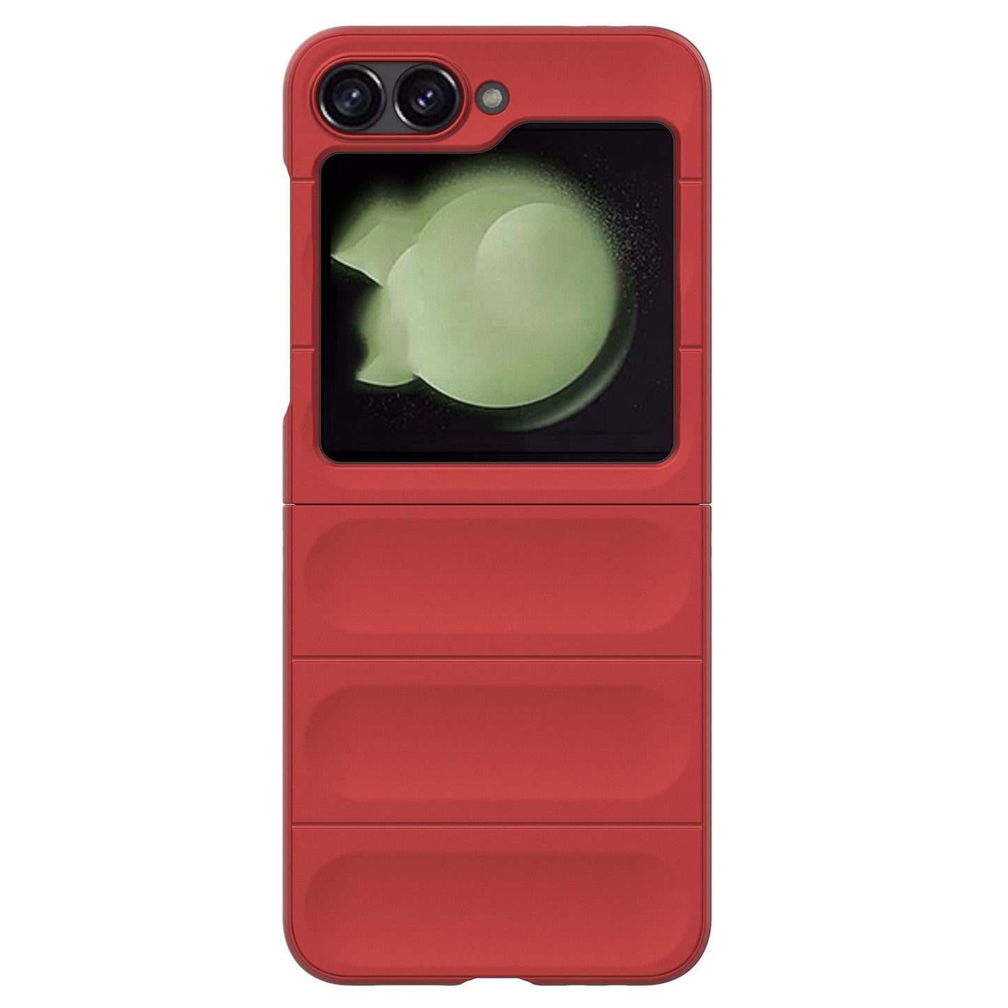 For Samsung Galaxy Z Flip6 5G Case Rugged Back Hard PC Phone Cover - Red
