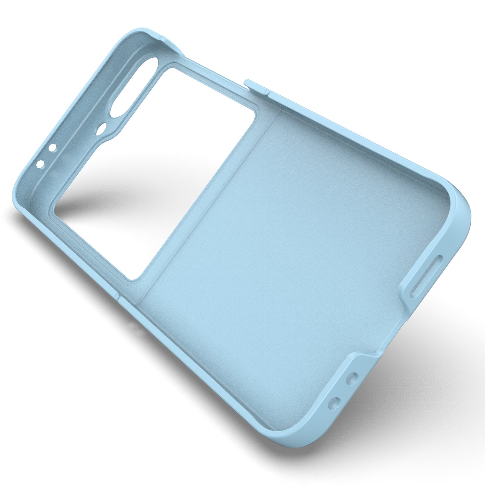 For Samsung Galaxy Z Flip6 5G Case Rugged Back Hard PC Phone Cover - Baby Blue