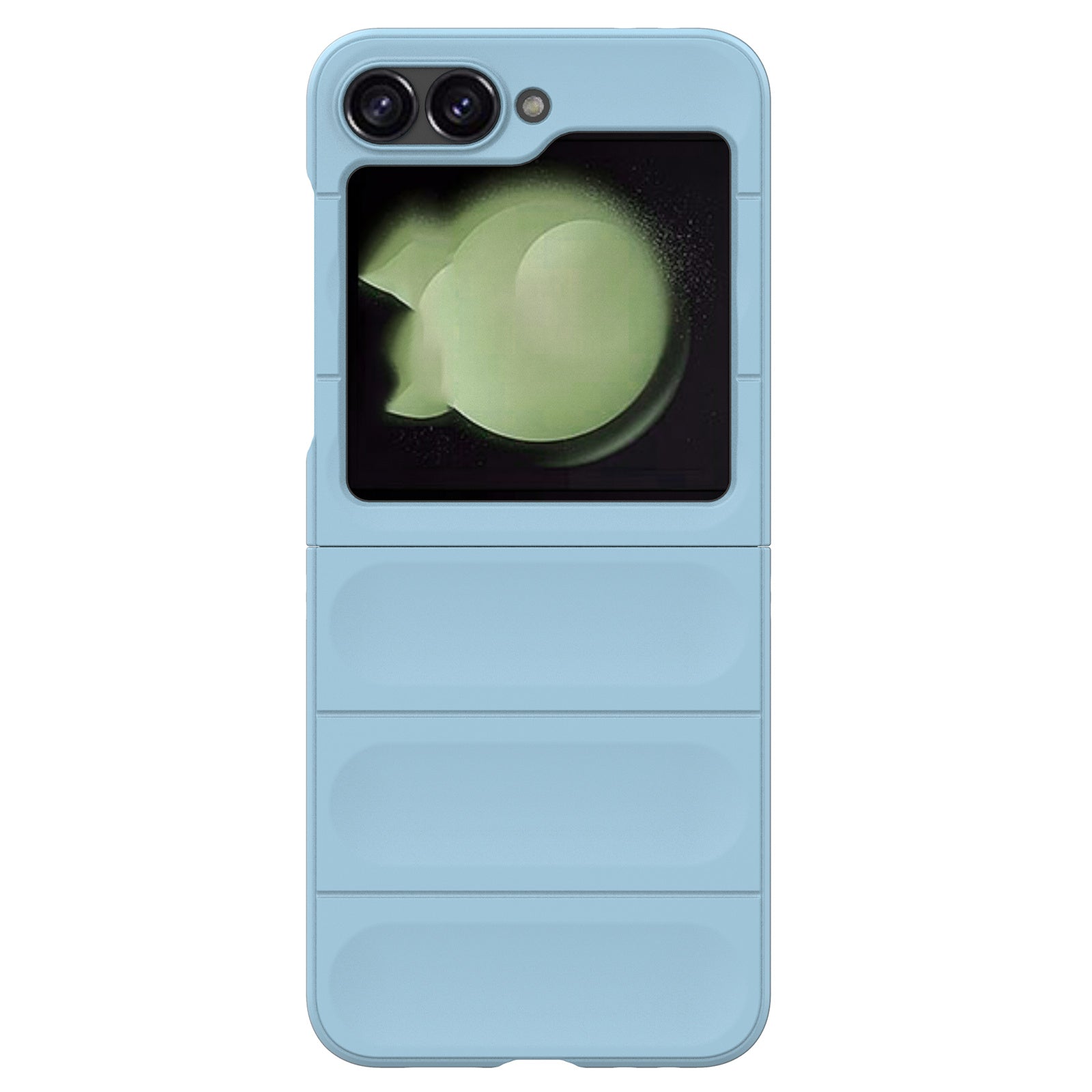 For Samsung Galaxy Z Flip6 5G Case Rugged Back Hard PC Phone Cover - Baby Blue