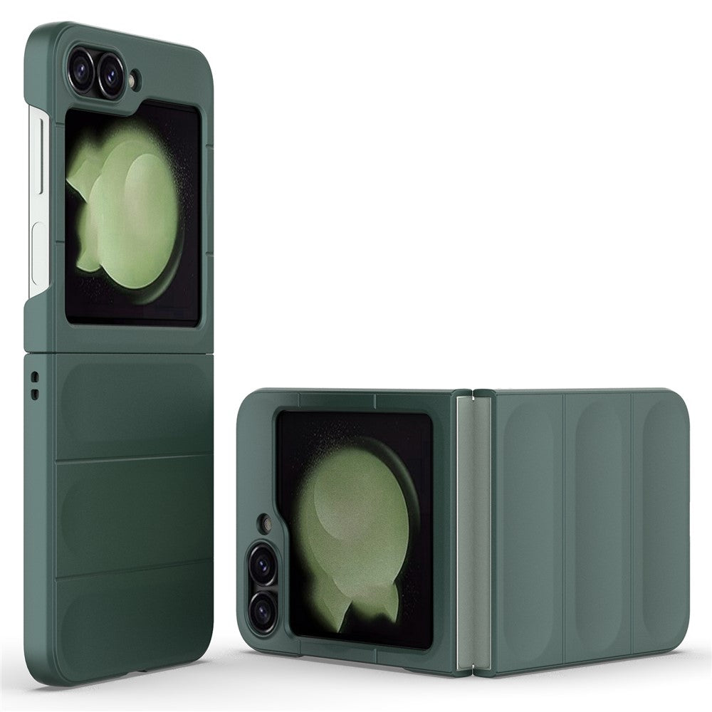 For Samsung Galaxy Z Flip7 FE 5G / Z Flip6 5G Case Rugged Back Hard PC Phone Cover - Green