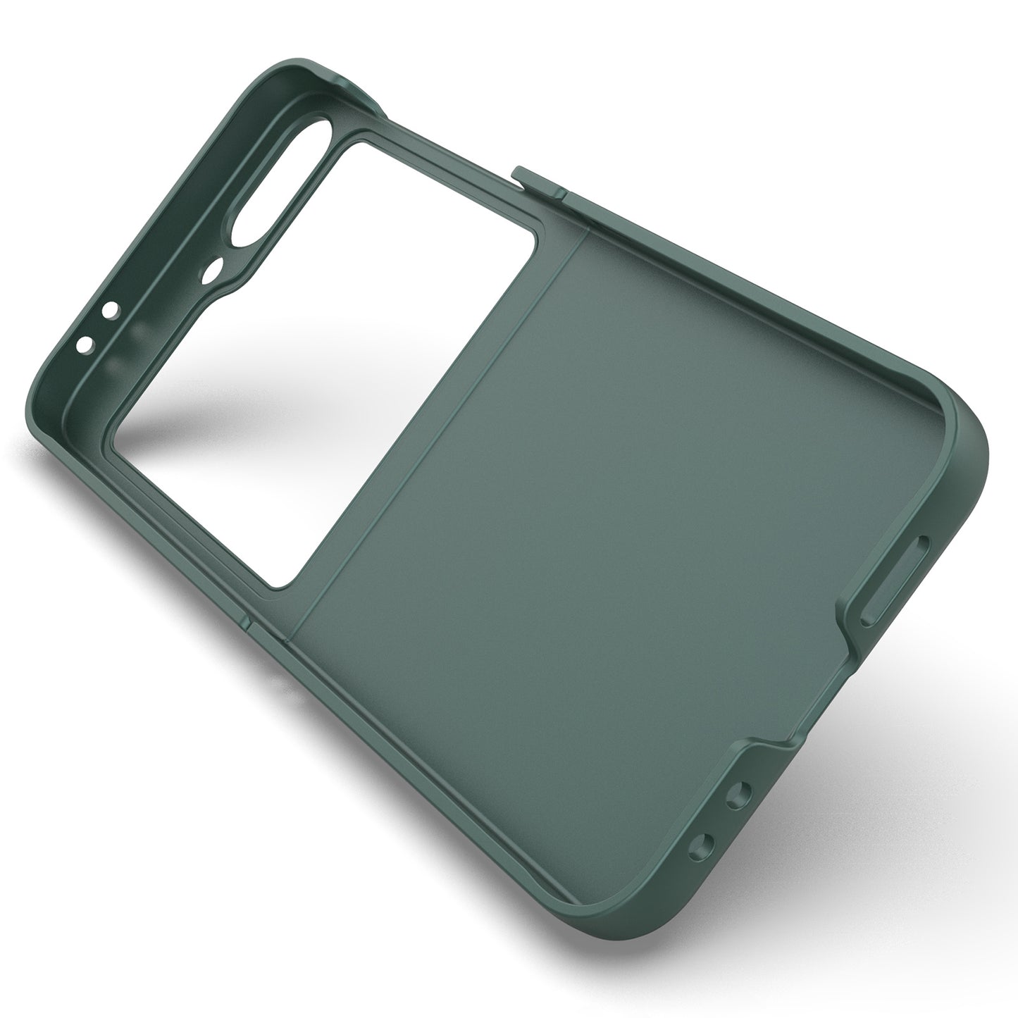 For Samsung Galaxy Z Flip6 5G Case Rugged Back Hard PC Phone Cover - Green