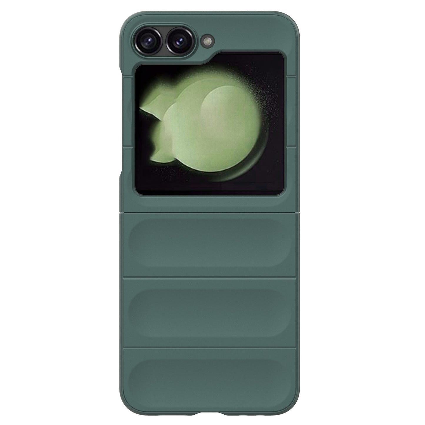For Samsung Galaxy Z Flip6 5G Case Rugged Back Hard PC Phone Cover - Green