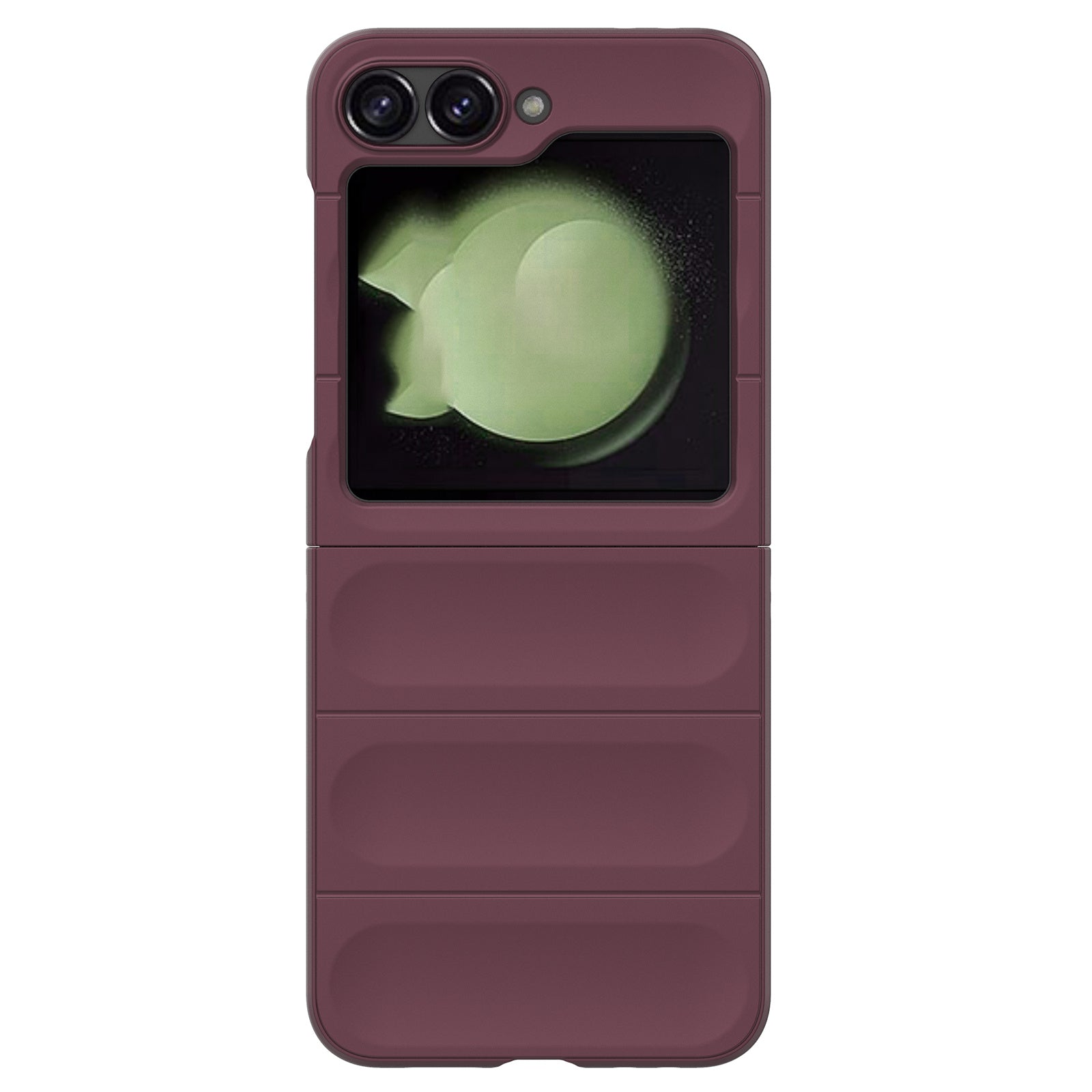 For Samsung Galaxy Z Flip6 5G Case Rugged Back Hard PC Phone Cover - Wine Red