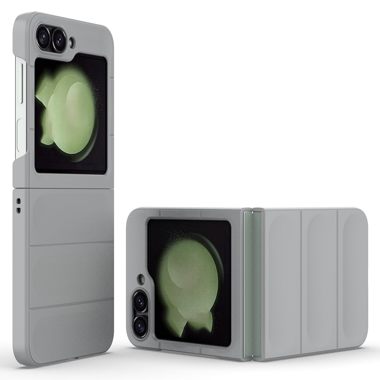 For Samsung Galaxy Z Flip6 5G Case Rugged Back Hard PC Phone Cover - Light Grey