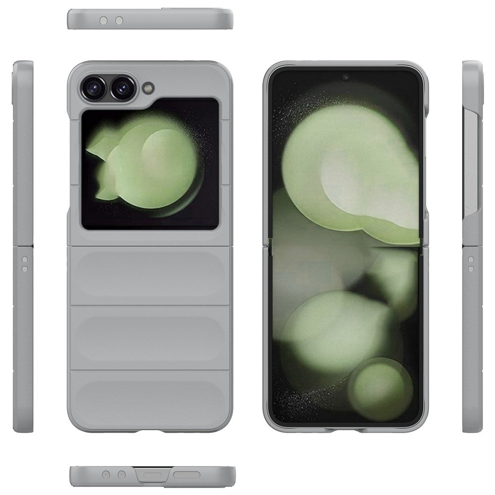 For Samsung Galaxy Z Flip7 FE 5G / Z Flip6 5G Case Rugged Back Hard PC Phone Cover - Light Grey