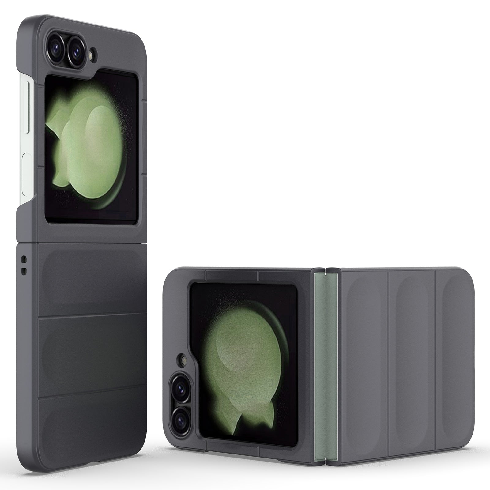 For Samsung Galaxy Z Flip6 5G Case Rugged Back Hard PC Phone Cover - Dark Grey
