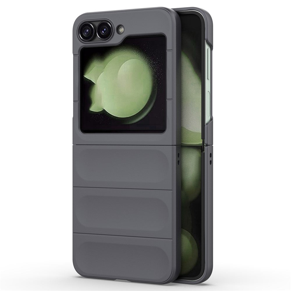 For Samsung Galaxy Z Flip7 FE 5G / Z Flip6 5G Case Rugged Back Hard PC Phone Cover - Dark Grey