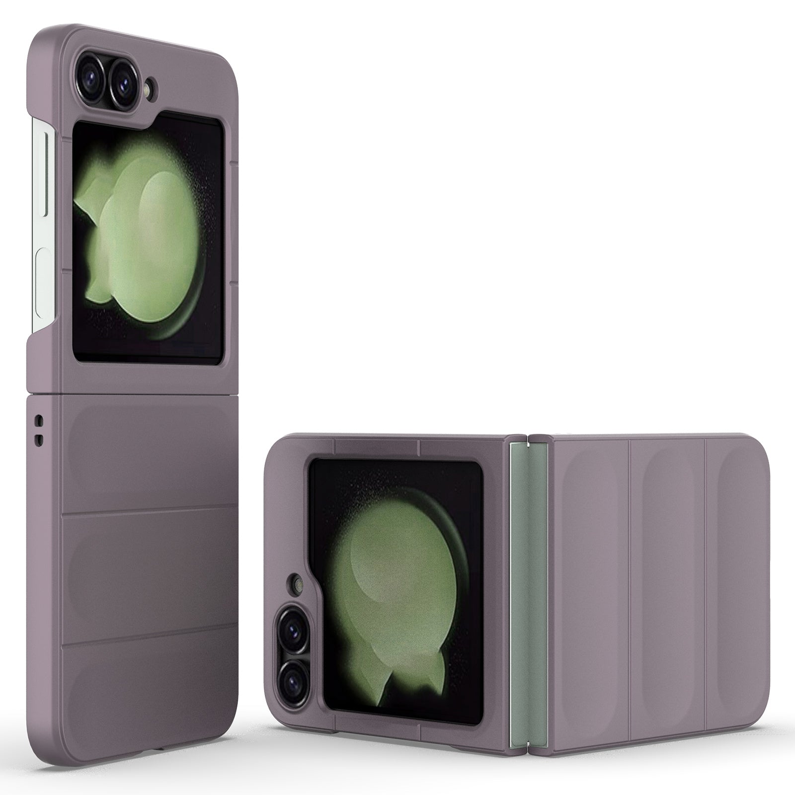 For Samsung Galaxy Z Flip6 5G Case Rugged Back Hard PC Phone Cover - Light Purple
