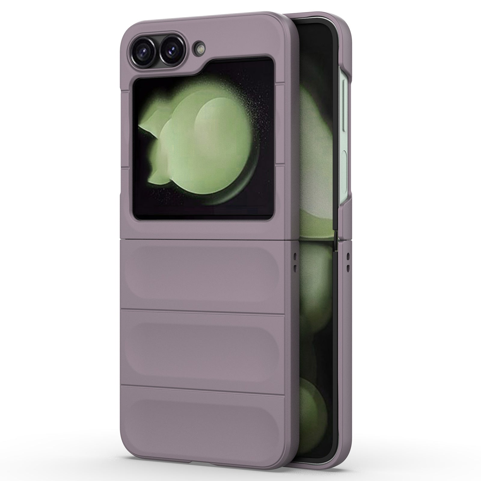 For Samsung Galaxy Z Flip6 5G Case Rugged Back Hard PC Phone Cover - Light Purple